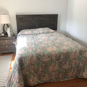 Leafy Pastel Quilt Bedding Queen comforter